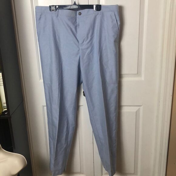 Izod Men's Blue Straight Fit Dress Pants Size 40x32 - Picture 1 of 4